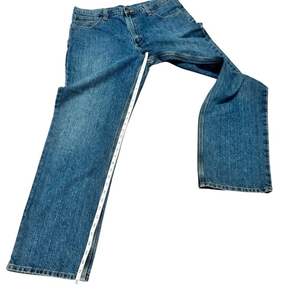 Carhartt Men’s Relaxed Fit Medium Wash Workwear Denim Pants Size 38x32 - Picture 8 of 12